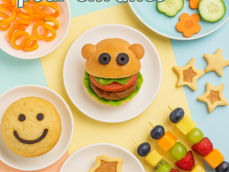 3 idées de repas pour les enfants avec des formes&nbsp;rigolotes