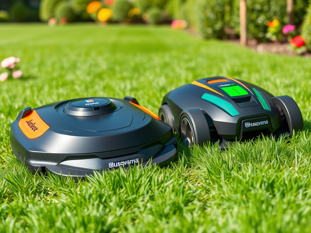 Tondeuse robot : Husqvarna Automower vs Worx Landroid