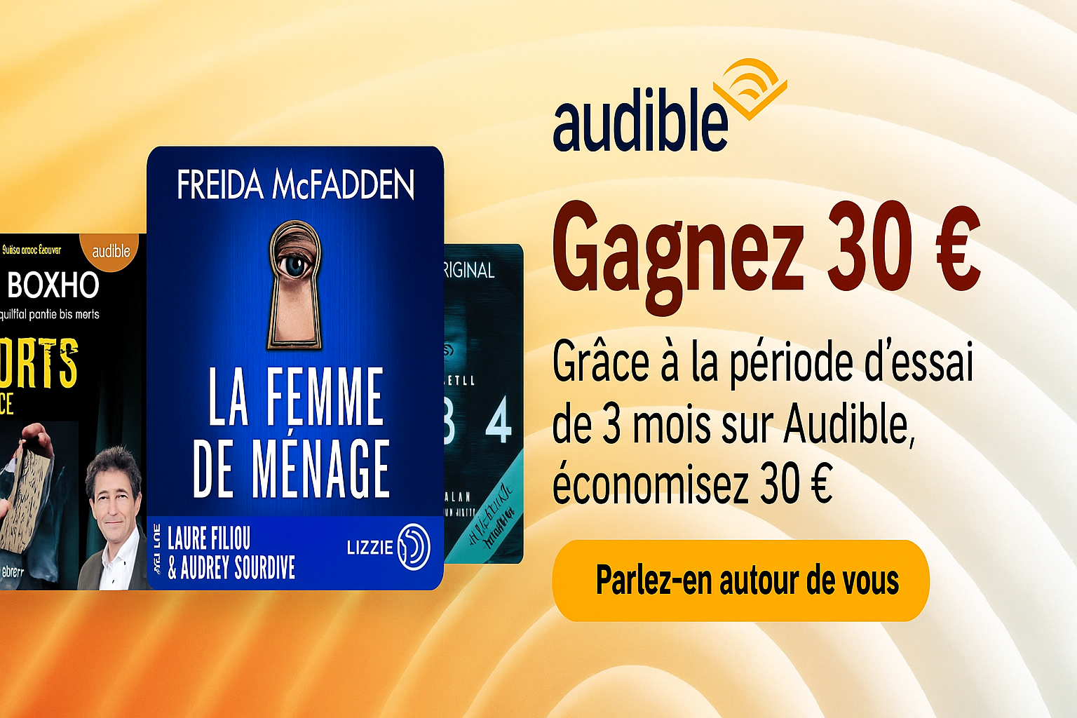 🎧 Offre choc : gagnez 30 € et 3 mois d&rsquo;écoute illimitée (cadeau Amazon !)