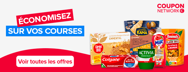 Économisez jusqu’à 80 € sur vos courses grâce à Coupon Network : l’offre incontournable en&nbsp;2025