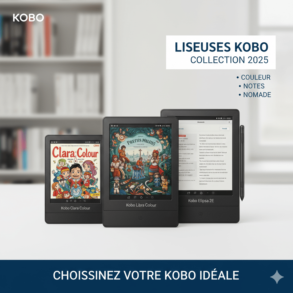 Comparatif Kobo 2025 : Le guide ultime pour choisir votre&nbsp;liseuse