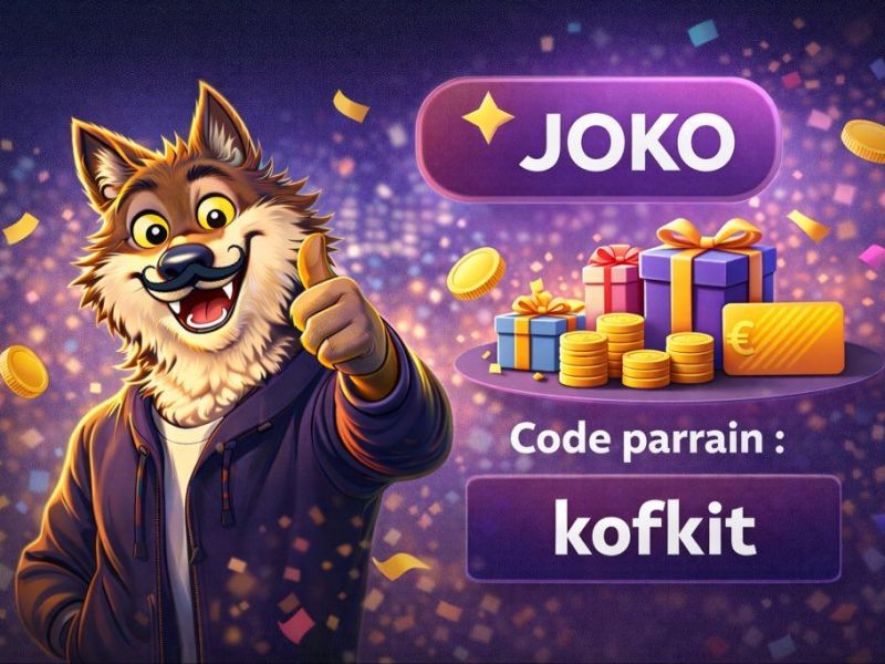 Joko code parrainage : comment gagner 1 € dès l’inscription avec le code&nbsp;kofkit