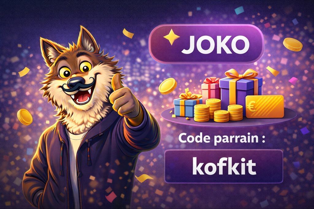 Joko code parrainage : comment gagner 1 € dès l’inscription avec le code&nbsp;kofkit