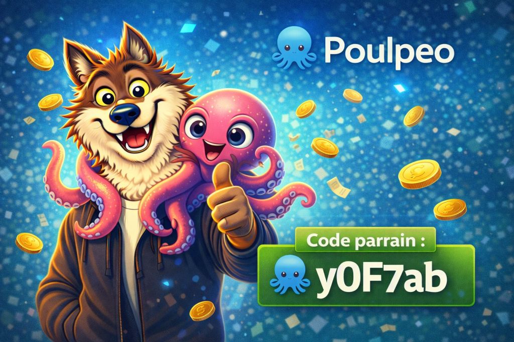 Code parrain Poulpeo : comment obtenir 5 € offerts dès l’inscription&nbsp;?