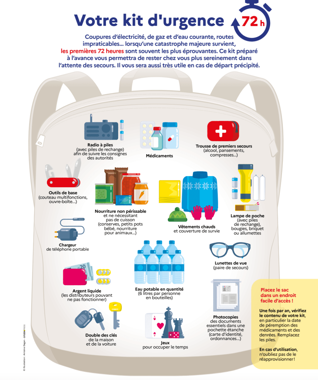 Kit d’urgence gouvernement : faut-il vraiment s’équiper face à la situation internationale&nbsp;?