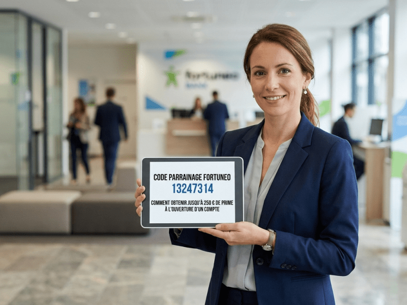 Code parrainage Fortuneo 13247314 : comment obtenir jusqu’à 250 € de prime à l’ouverture d’un&nbsp;compte