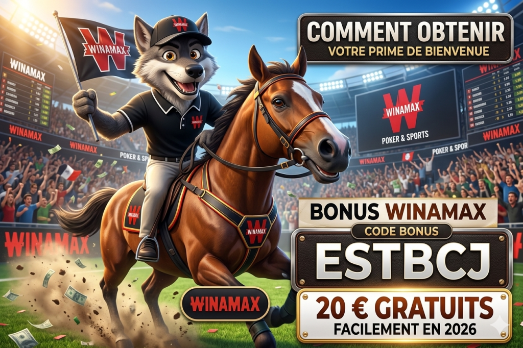 Bonus Winamax code ESTBCJ : comment obtenir 20 € gratuits facilement en 2026