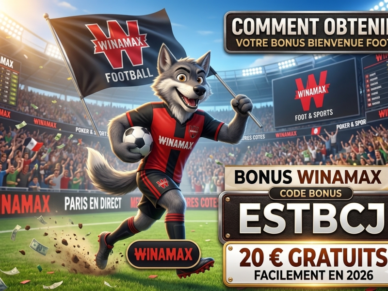 Code parrain Winamax ESTBCJ : comment obtenir 20 € gratuits facilement en&nbsp;2026